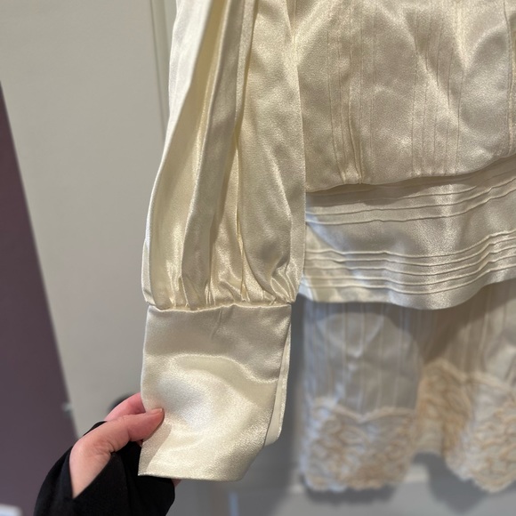 Vintage 1960’s S. Howard Hirsh California 2pc Ivory Mini Dress Set - Picture 5 of 6